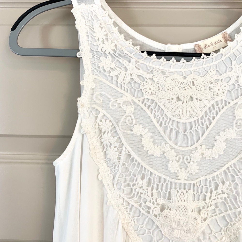 Altar’d State white lace babydoll dress